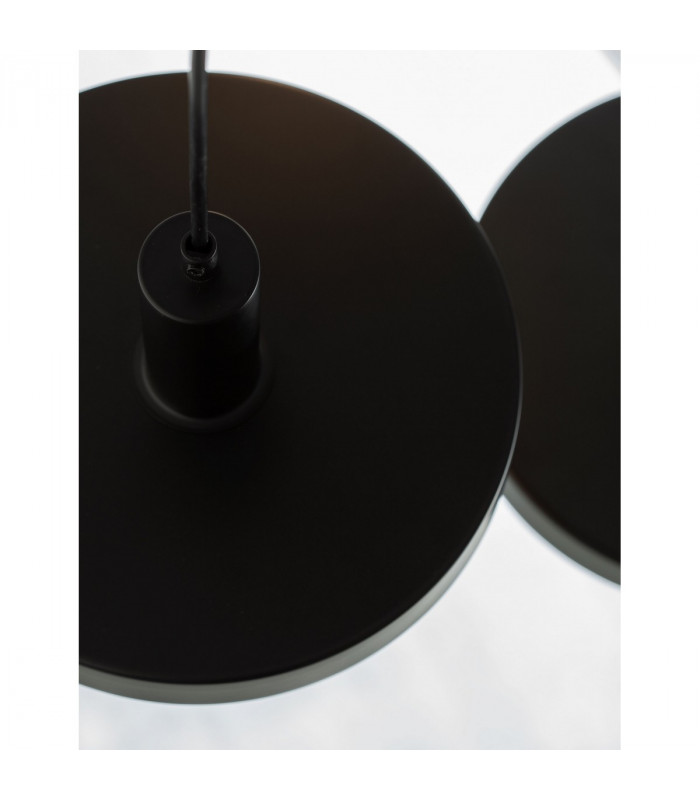 Garni 3 Light Cluster Pendant Ceiling Light Black Metal Outside Gold Inside Black LED E27-7