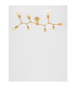 Calisto 8 Light Multi Arm Semi Flush Ceiling Lamp Brass Metal LED E27-4