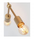 Calisto 8 Light Multi Arm Semi Flush Ceiling Lamp Brass Metal LED E27-8