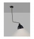 Virgo Dome Pendant Ceiling Light Black Brass Metal LED E27-5