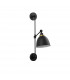 Virgo Dome Wall Lamp Black Brass Metal LED E27-1