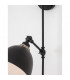 Virgo Dome Wall Lamp Black Brass Metal LED E27-5