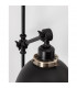 Virgo Dome Wall Lamp Black Brass Metal LED E27-8