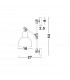 Virgo Dome Wall Lamp Black Brass Metal LED E27-9