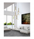Palencia 5 Light Cluster Pendant Ceiling Light Satin Gold Aluminium LED 53W 1967Lm 3000K-2