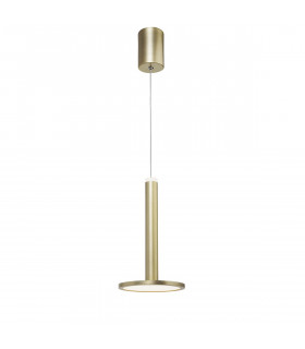 Palencia Integrated LED Pendant Ceiling Light Satin Gold Aluminium LED 11W 414Lm 3000K-1