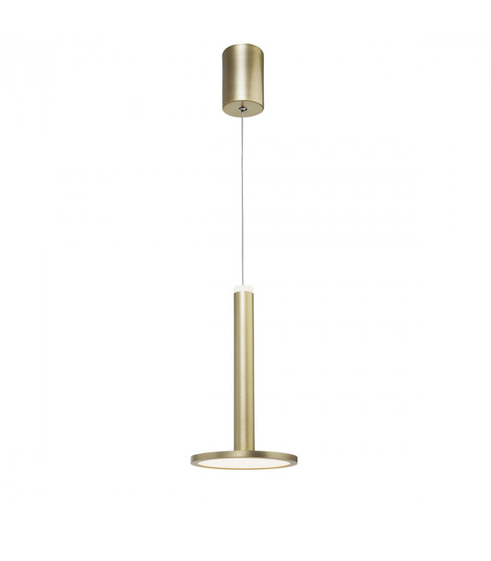 Palencia Integrated LED Pendant Ceiling Light Satin Gold Aluminium LED 11W 414Lm 3000K-1