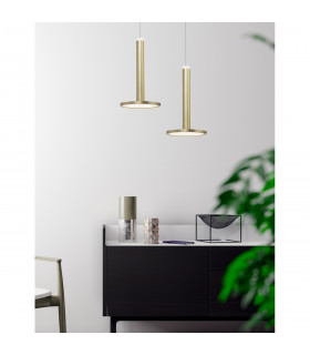 Palencia Integrated LED Pendant Ceiling Light Satin Gold Aluminium LED 11W 414Lm 3000K-2