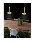 Palencia Integrated LED Pendant Ceiling Light Satin Gold Aluminium LED 11W 414Lm 3000K-3