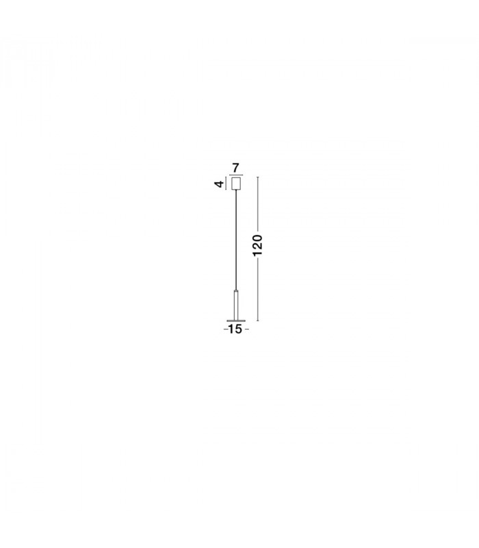 Palencia Integrated LED Pendant Ceiling Light Satin Gold Aluminium LED 11W 414Lm 3000K-5