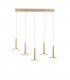 Palencia 5 Light Bar Pendant Ceiling Light Satin Gold Aluminium LED 53W 1967Lm 3000K-1