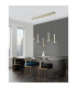 Palencia 5 Light Bar Pendant Ceiling Light Satin Gold Aluminium LED 53W 1967Lm 3000K-2