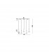 Palencia 5 Light Bar Pendant Ceiling Light Satin Gold Aluminium LED 53W 1967Lm 3000K-3