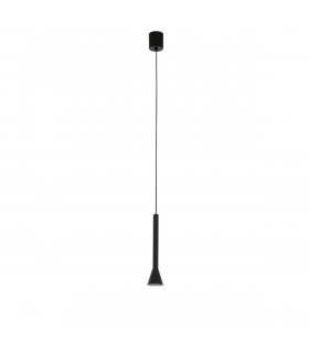 Navan Integrated LED Pendant Ceiling Light Matt Black Aluminium LED 6W 530Lm 3000K-1