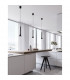 Navan Integrated LED Pendant Ceiling Light Matt Black Aluminium LED 6W 530Lm 3000K-2