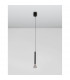 Navan Integrated LED Pendant Ceiling Light Satin Nickel Black Aluminium LED 6W 530Lm 3000K-3