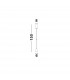 Navan Integrated LED Pendant Ceiling Light Satin Nickel Black Aluminium LED 6W 530Lm 3000K-6