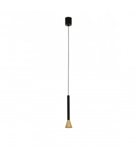 Navan Integrated LED Pendant Ceiling Light Brass Black Aluminium LED 6W 530Lm 3000K-1