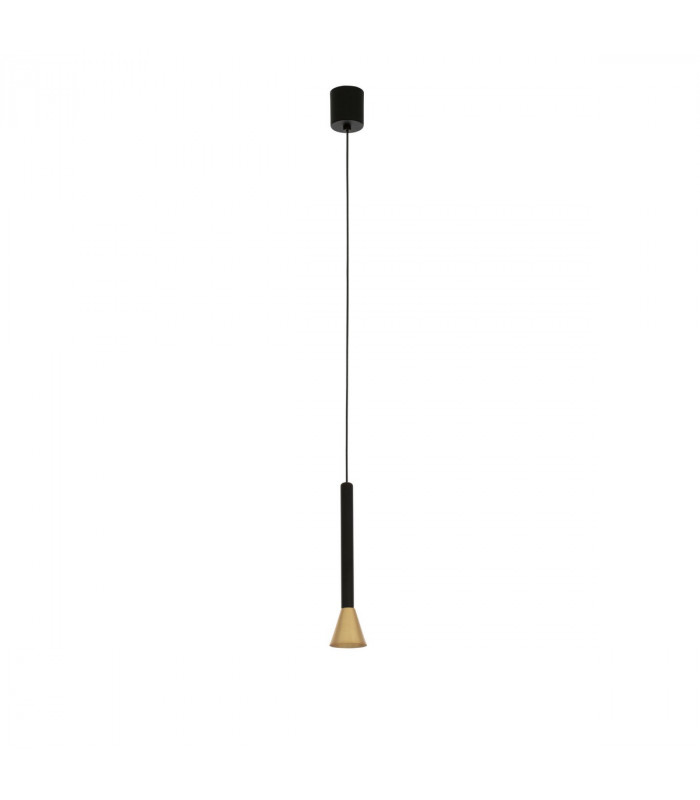 Navan Integrated LED Pendant Ceiling Light Brass Black Aluminium LED 6W 530Lm 3000K-1