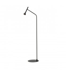 Navan Task Floor Lamp Matt Black Steel Aluminium LED 6W 530Lm 3000K-1