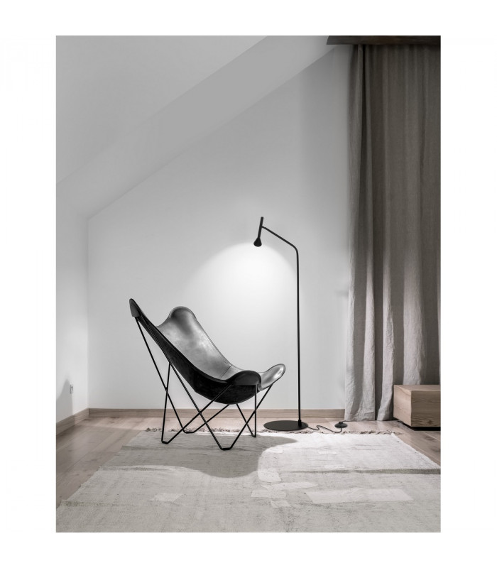 Navan Task Floor Lamp Matt Black Steel Aluminium LED 6W 530Lm 3000K-2