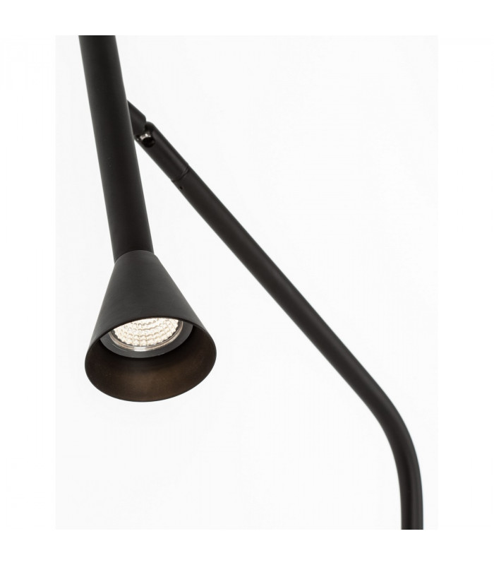Navan Task Floor Lamp Matt Black Steel Aluminium LED 6W 530Lm 3000K-5