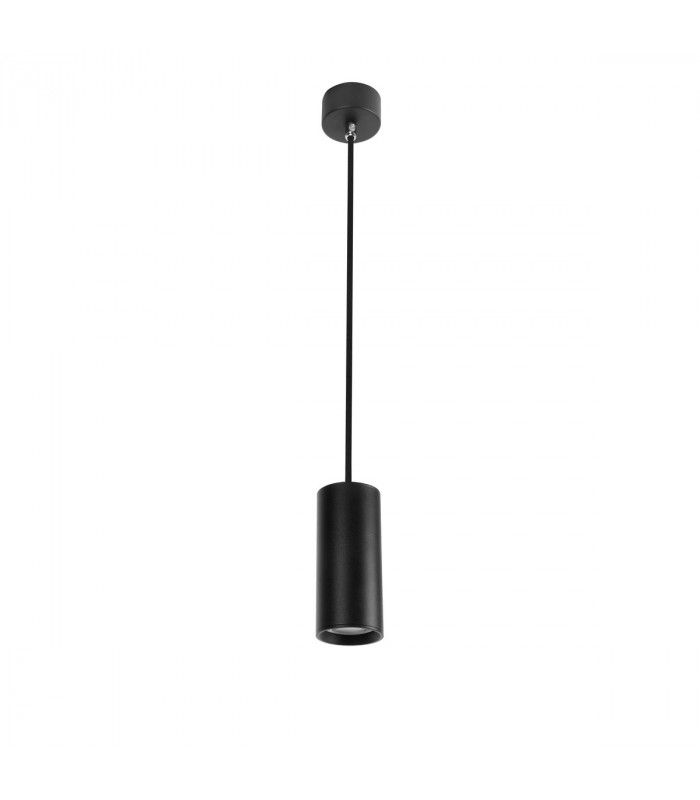 Aila Slim Pendant Ceiling Light Sandy Black Aluminium LED GU10 1x10W-1