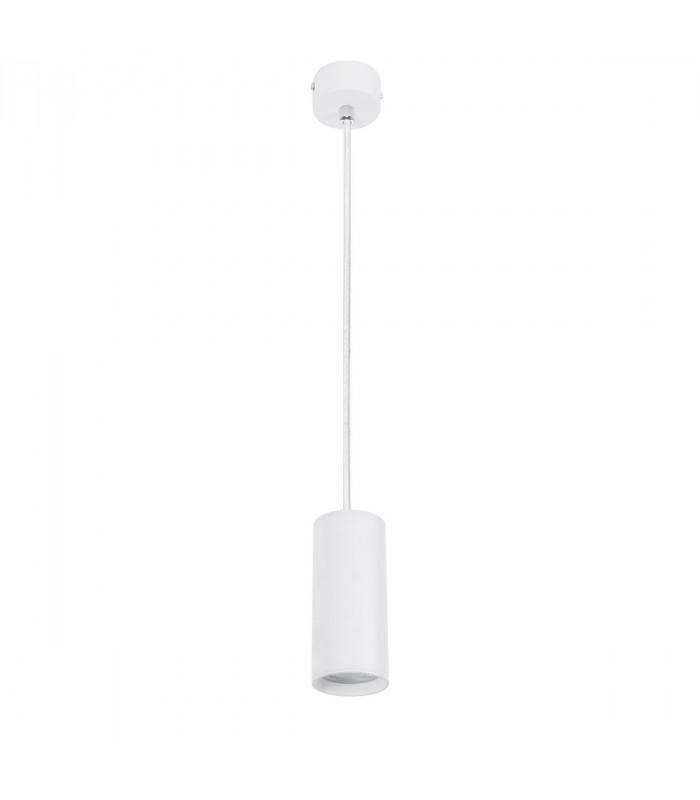 Aila Slim Pendant Ceiling Light Sandy White Aluminium LED GU10 1x10W-1
