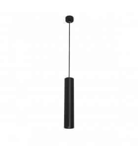 Gia Slim Pendant Ceiling Light Black Aluminium GU10 1x50W-1