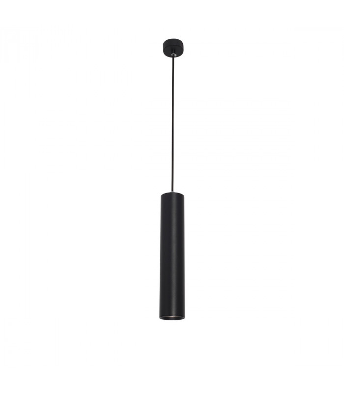 Gia Slim Pendant Ceiling Light Black Aluminium GU10 1x50W-1