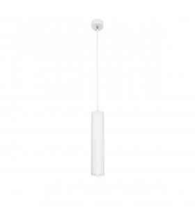 Gia Slim Pendant Ceiling Light White Aluminium GU10 1x50W-1