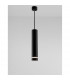 Esca Slim Pendant Ceiling Light Sandy Black Aluminium LED GU10 1x10W-4