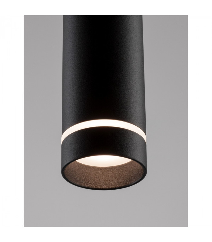 Esca Slim Pendant Ceiling Light Sandy Black Aluminium LED GU10 1x10W-7