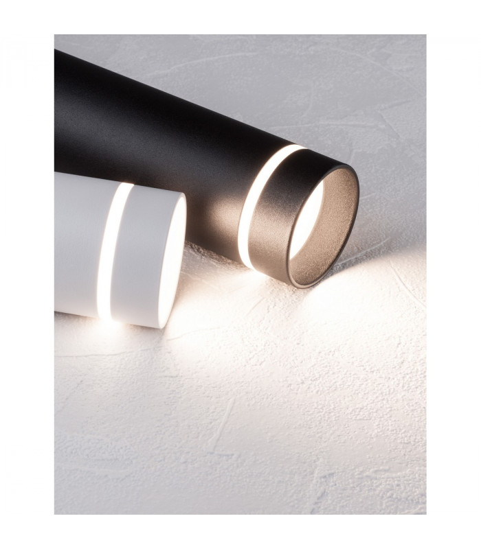Esca Slim Pendant Ceiling Light Sandy Black Aluminium LED GU10 1x10W-9
