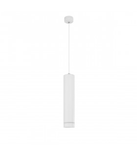 Esca Slim Pendant Ceiling Light Sandy White Aluminium LED GU10 1x10W-1