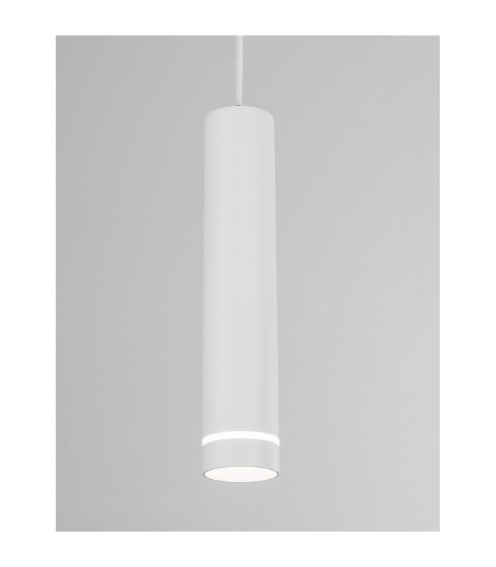 Esca Slim Pendant Ceiling Light Sandy White Aluminium LED GU10 1x10W-5