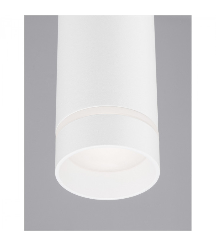 Esca Slim Pendant Ceiling Light Sandy White Aluminium LED GU10 1x10W-6