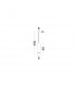 Esca Slim Pendant Ceiling Light Sandy White Aluminium LED GU10 1x10W-10