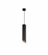 Pero Slim Pendant Ceiling Light Sandy Black Aluminium Outside Gold Aluminium Inside LED GU10 1x10W-1