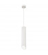 Pero Slim Pendant Ceiling Light Sandy White Aluminium Outside White Aluminium Inside LED GU10 1x10W-1