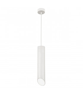 Pero Slim Pendant Ceiling Light Sandy White Aluminium Outside White Aluminium Inside LED GU10 1x10W-1