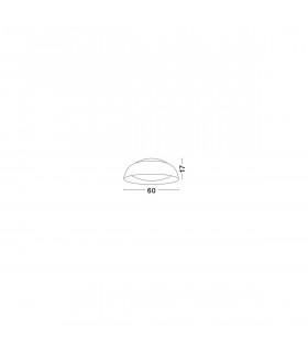 Landon Integrated LED Semi Flush Light Black Aluminium Outside Copper Inside LED 40W 2400Lm 3000K-2