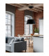 Volcano Integrated LED Pendant Ceiling Light Metal Sandy Black Outside Sandy White Inside LED 33W 1680Lm 3000K-2