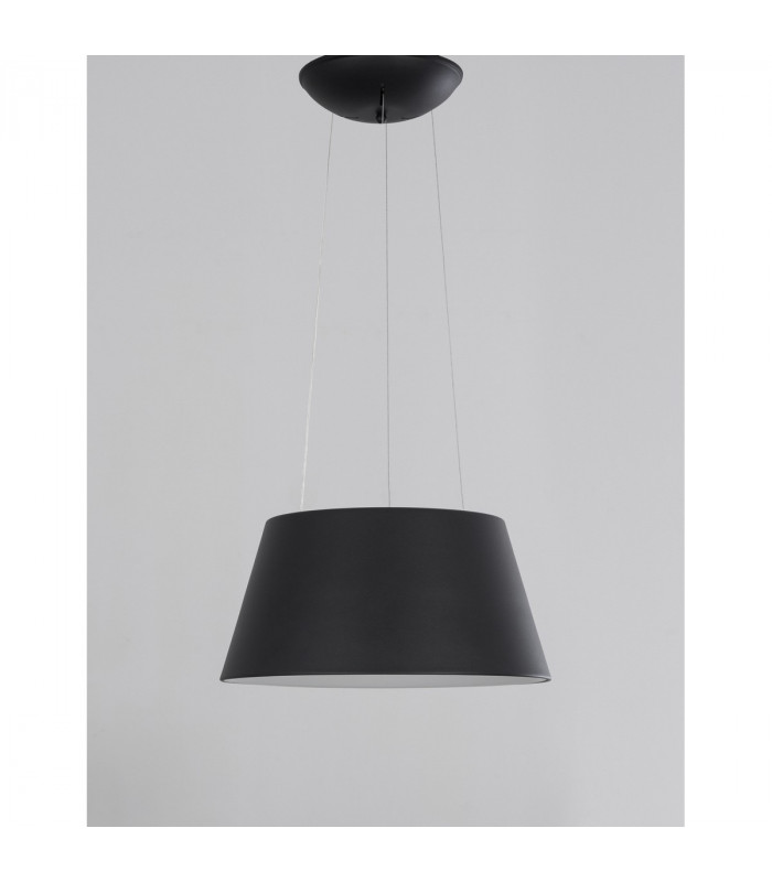 Volcano Integrated LED Pendant Ceiling Light Metal Sandy Black Outside Sandy White Inside LED 33W 1680Lm 3000K-3