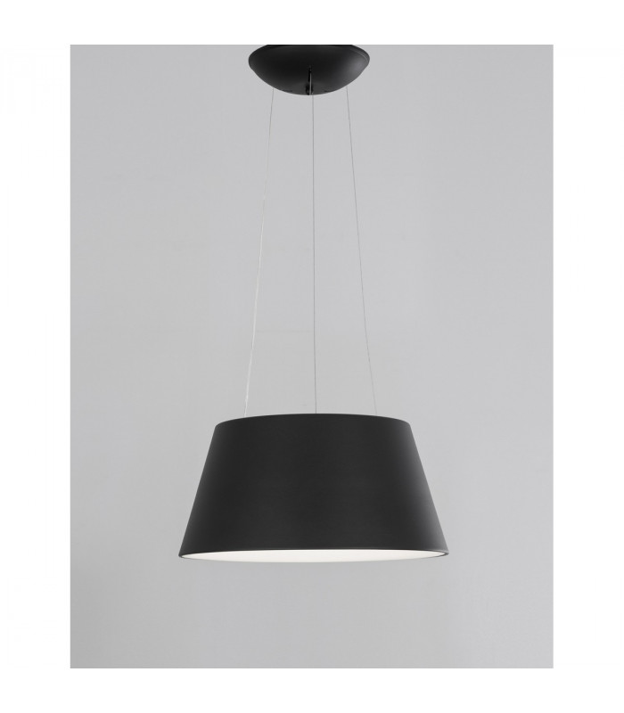 Volcano Integrated LED Pendant Ceiling Light Metal Sandy Black Outside Sandy White Inside LED 33W 1680Lm 3000K-4