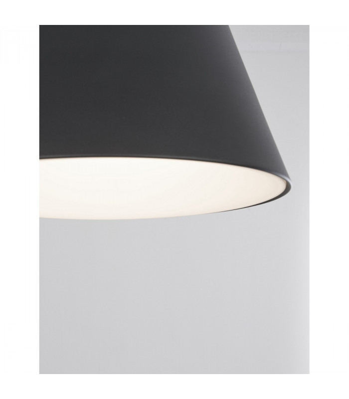 Volcano Integrated LED Pendant Ceiling Light Metal Sandy Black Outside Sandy White Inside LED 33W 1680Lm 3000K-6