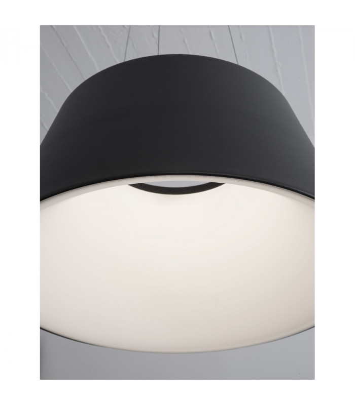 Volcano Integrated LED Pendant Ceiling Light Metal Sandy Black Outside Sandy White Inside LED 33W 1680Lm 3000K-7
