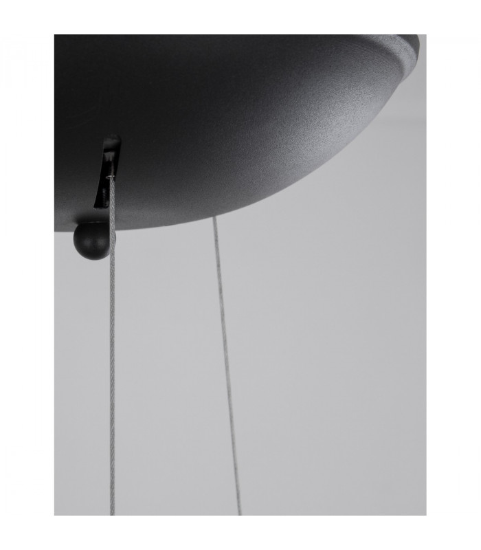 Volcano Integrated LED Pendant Ceiling Light Metal Sandy Black Outside Sandy White Inside LED 33W 1680Lm 3000K-8