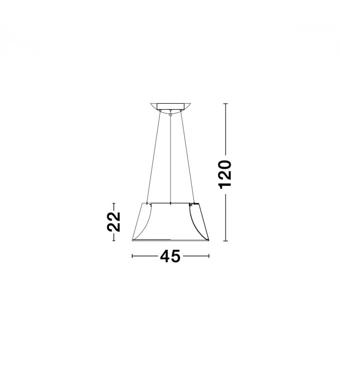 Volcano Integrated LED Pendant Ceiling Light Metal Sandy Black Outside Sandy White Inside LED 33W 1680Lm 3000K-9