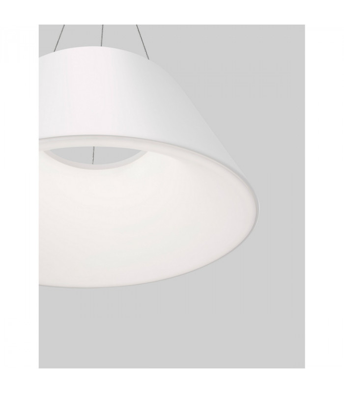 Volcano Integrated LED Pendant Ceiling Light Metal Sandy White Outside Sandy White Inside LED 33W 1680Lm 3000K-2